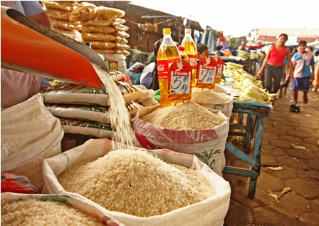 arroz de contrabando en envases nacionales