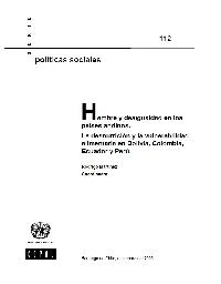 Serie Políticas sociales 